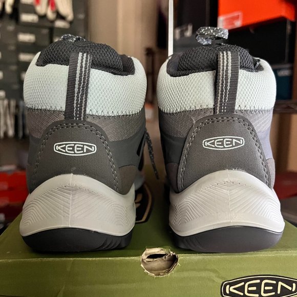 KEEN Terradora Mid Flex Waterproof Hiking Trail Boots Women's Magnet/Cloud Blue - Picture 6 of 16